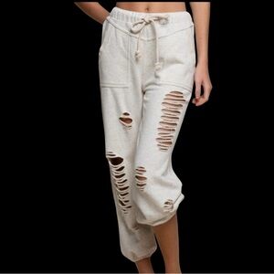 Pol Distressed /Ripped Jogger Pants